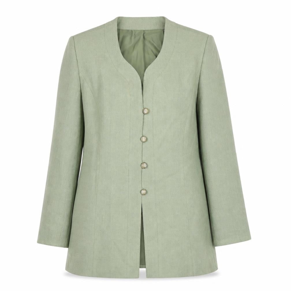 Womens UK Size 14 Jacques Vert Green Basic Jacket