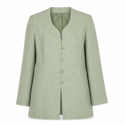Womens UK Size 14 Jacques Vert Green Basic Jacket