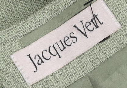 Jacques Vert Women's Green Blazer Size 14 Button Formal