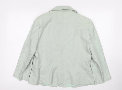 Womens UK Size 14 CC Green Basic Jacket