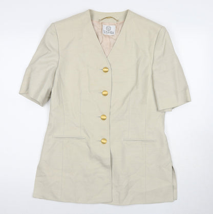 Womens UK Size 12 Viyella Beige Basic Jacket