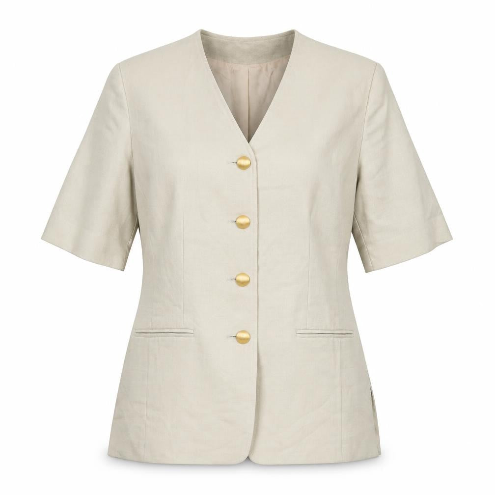 Womens UK Size 12 Viyella Beige Basic Jacket