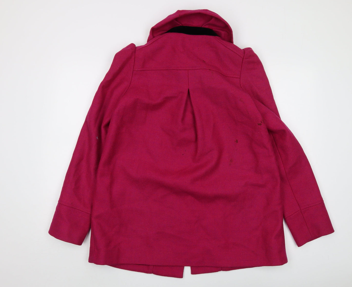 Womens UK Size 10 French Connection Pink Overcoat