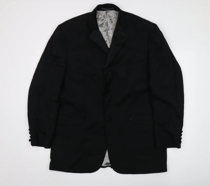 Mens UK Size M Marks and Spencer Regular Black Suit Jacket
