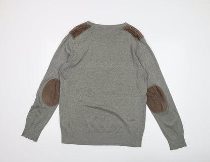 Brave Soul Men's Grey XL Pullover Jumper