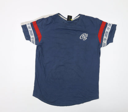 Mens UK Size L Crosshatch Blue  T-Shirt