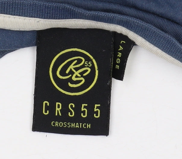 Mens UK Size L Crosshatch Blue  T-Shirt