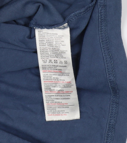 Mens UK Size L Crosshatch Blue  T-Shirt