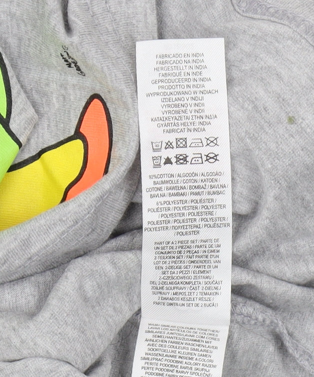 Unisex Adults UK Size XS The Simpsons Grey Jersey T-Shirt