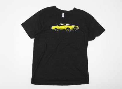 Mens UK Size XL American Apparel Black  T-Shirt