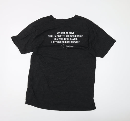 Mens UK Size XL American Apparel Black  T-Shirt