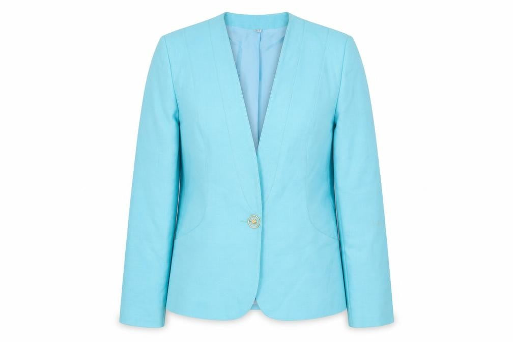 Womens UK Size 14 Miss Smith Regular Blue Blazer