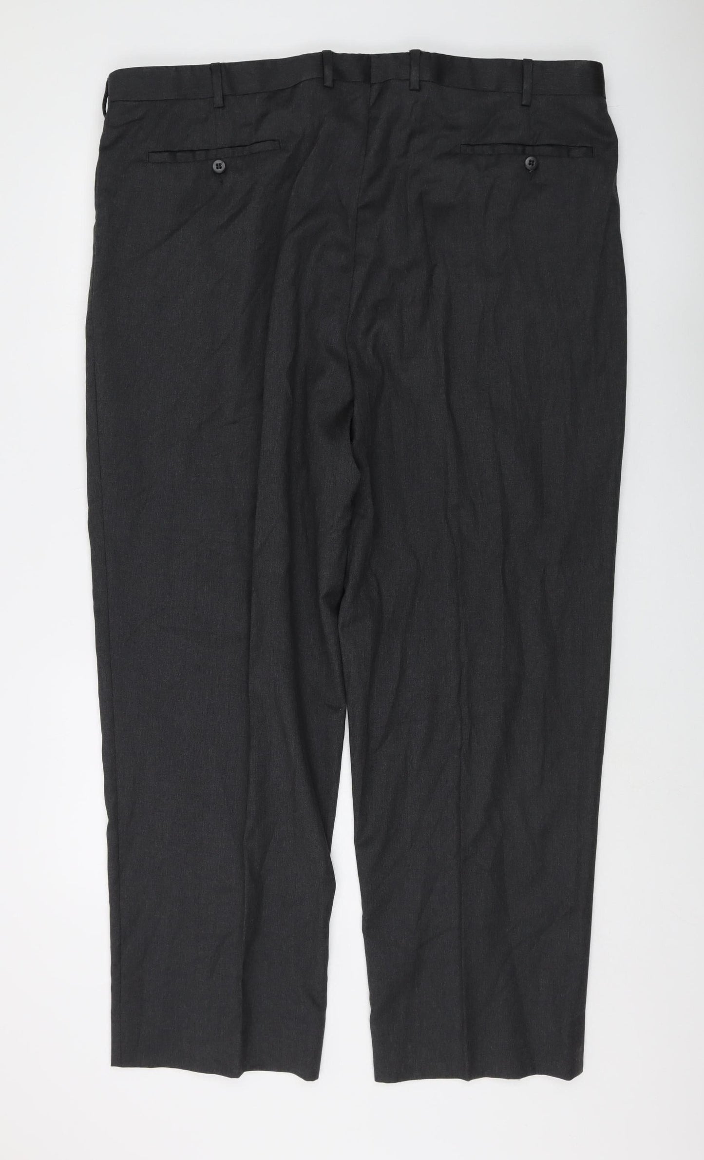 Zanella Men's Black Dress Pants UK 16 Big & Tall