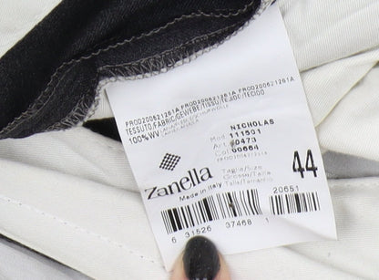 Zanella Men's Black Dress Pants UK 16 Big & Tall