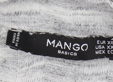 Womens UK Size XS Mango Grey Jersey Basic