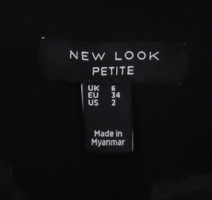 Womens UK Size 6 New Look Black Basic Jacket