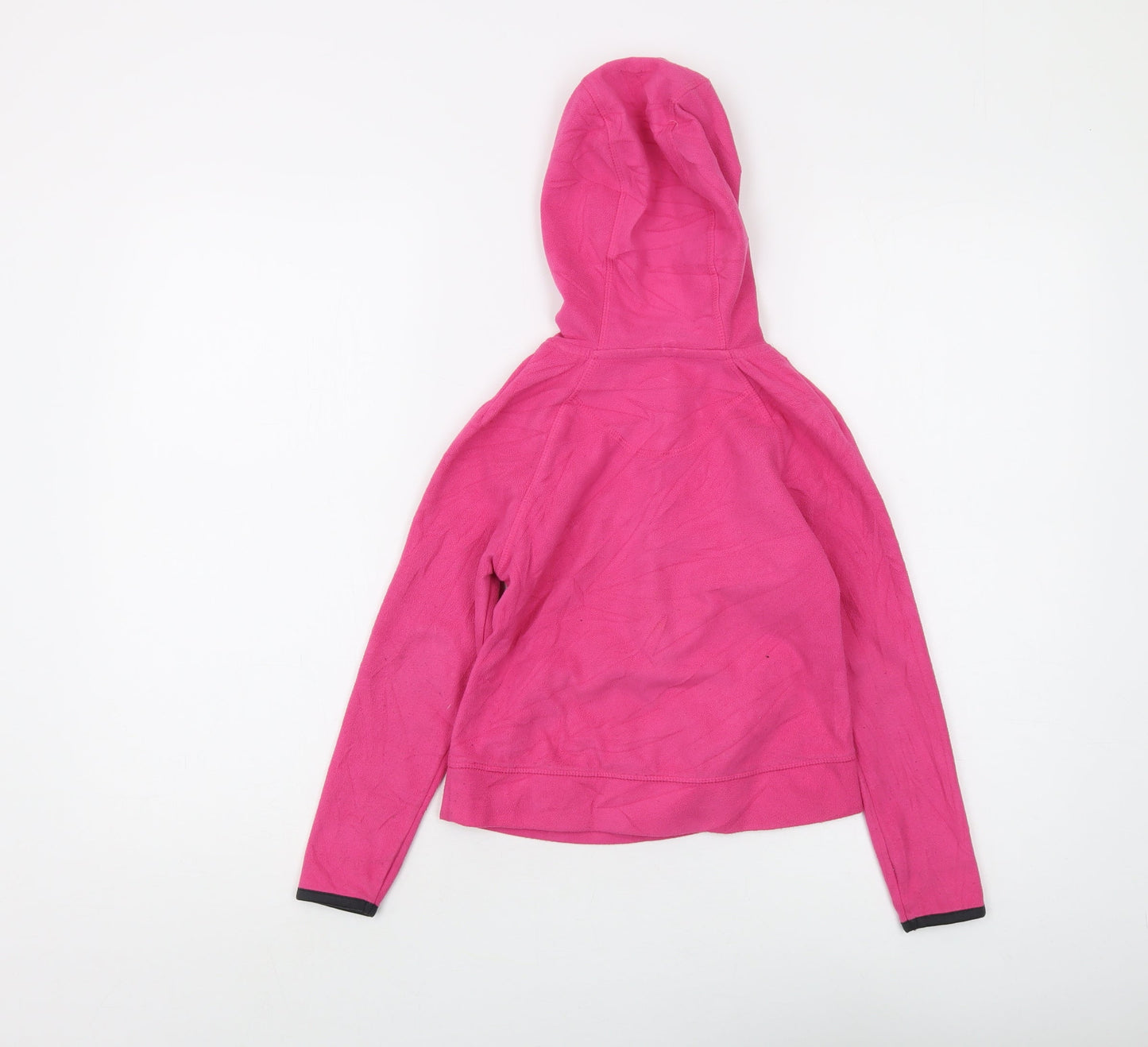 Crane Girls Pink Full Zip Hoodie 7-8 Years - Cosy Fleece