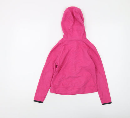 Crane Girls Pink Full Zip Hoodie 7-8 Years - Cosy Fleece