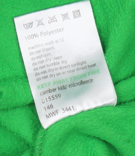 Outdoor Essentials Boys Green Fleece Pullover Sweatshirt 7-8 Years