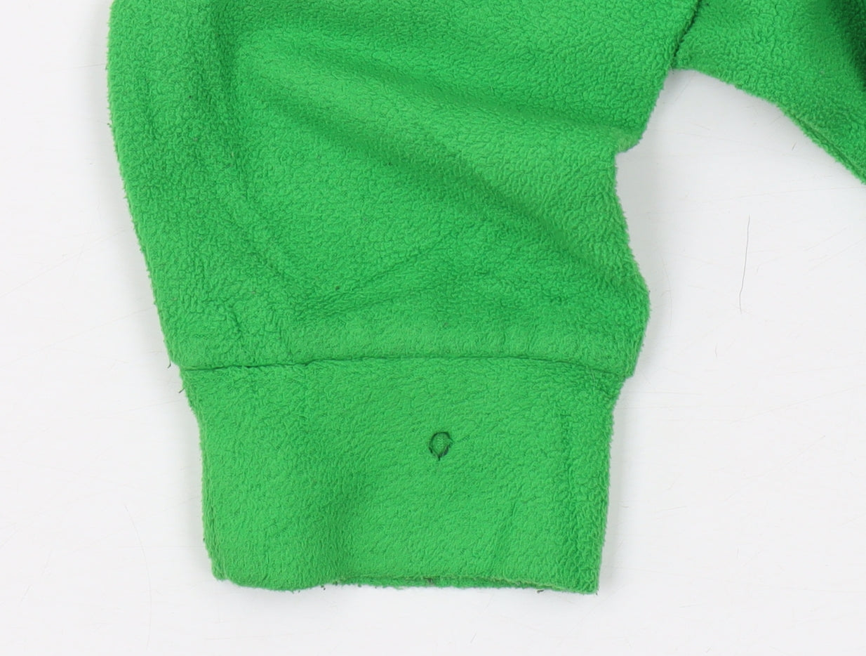 Outdoor Essentials Boys Green Fleece Pullover Sweatshirt 7-8 Years