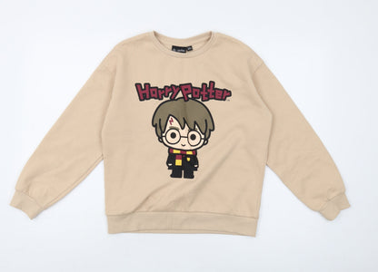 Harry Potter Beige Sweatshirt, Unisex Kids, 11-12 Years, Pullover