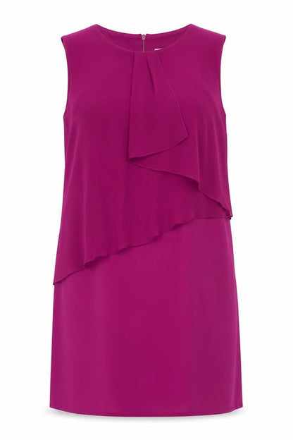Oasis Women's Purple Shift Dress L Formal