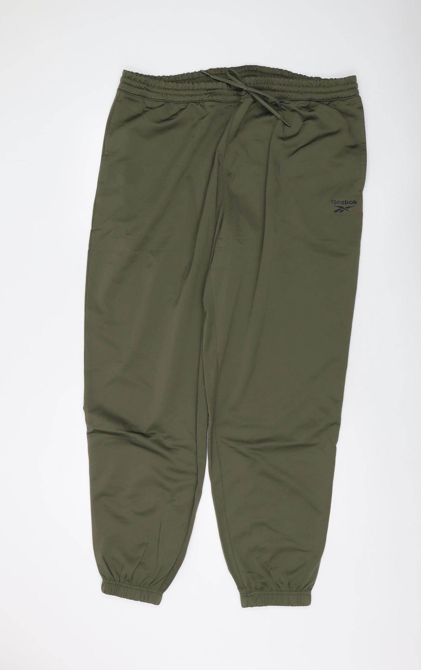 Reebok Men's Green Jogger Trousers 2XL Relaxed Fit