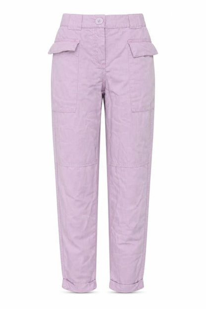 Womens UK Size 4 Bershka Relaxed Fit Cargo Pink Trousers
