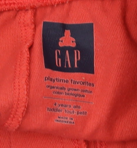 Gap Boys Red Sweat Shorts, 4 Years, Comfortable Summer Wear