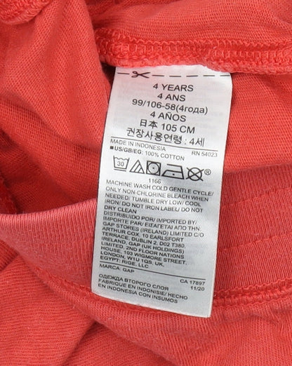 Gap Boys Red Sweat Shorts, 4 Years, Comfortable Summer Wear