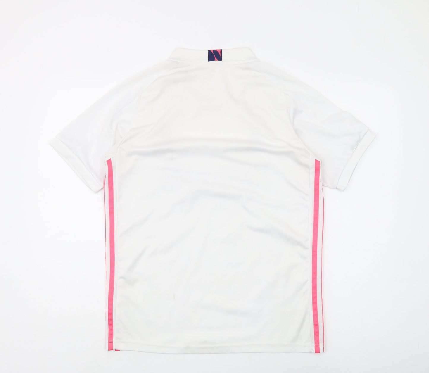 Adidas Men's White Sports T-Shirt, M, V-Neck, Logo