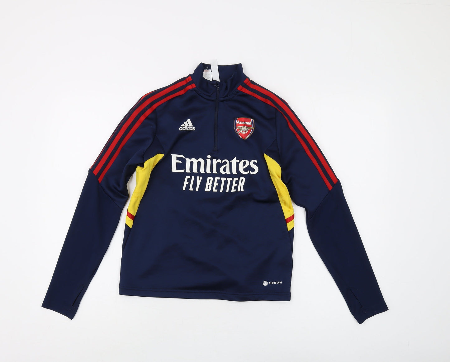 Adidas Boys Blue 1/4 Zip Sweater M