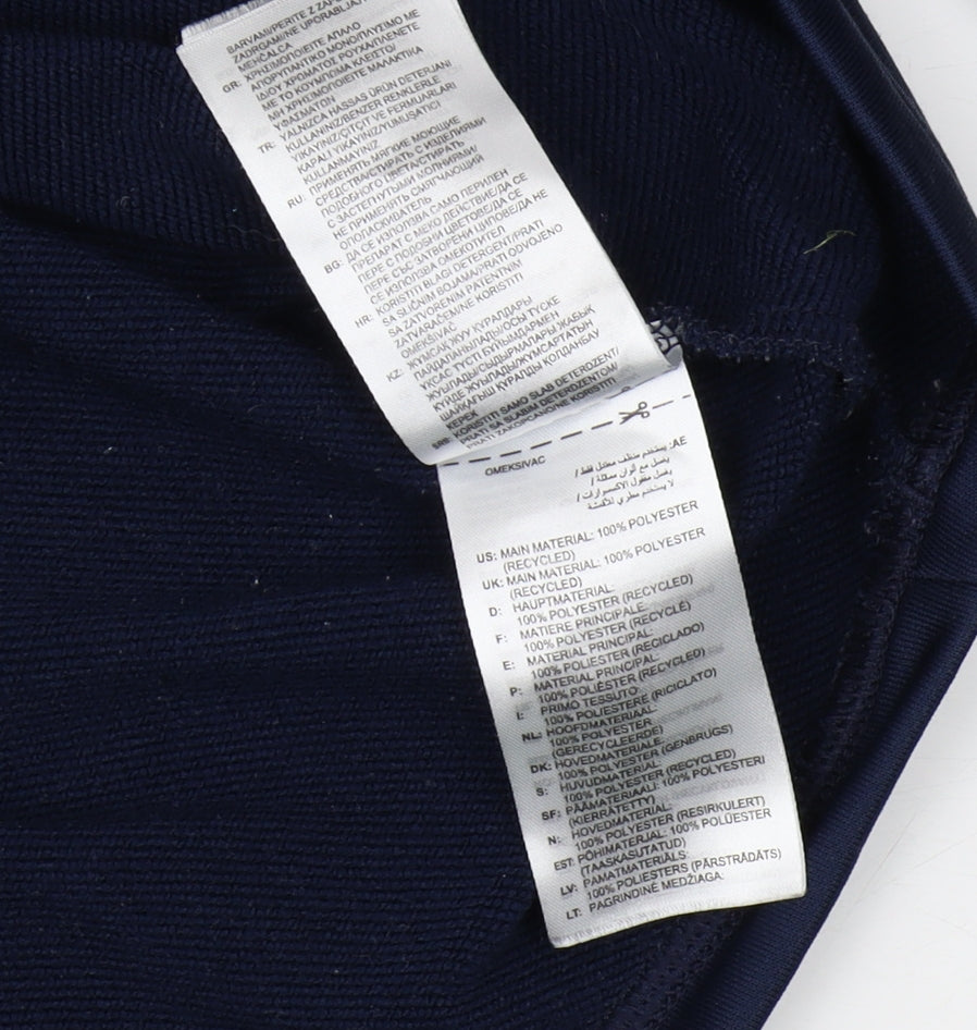 Adidas Boys Blue 1/4 Zip Sweater M