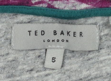 Unisex Adults UK Size L Ted Baker Multicoloured Jersey T-Shirt