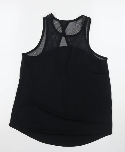 Crane Women's Black Athletic Mesh Tank Top Size S