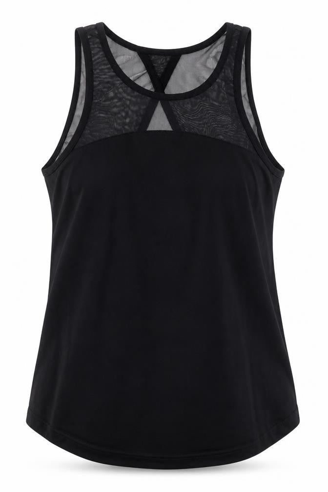 Womens UK Size S Crane Black Gym & Training Tank