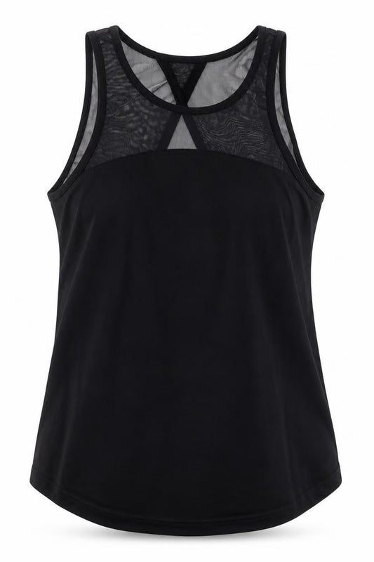 Womens UK Size S Crane Black Gym & Training Tank