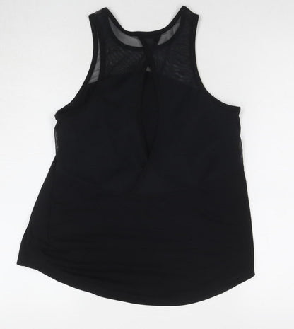 Crane Women's Black Athletic Mesh Tank Top Size S
