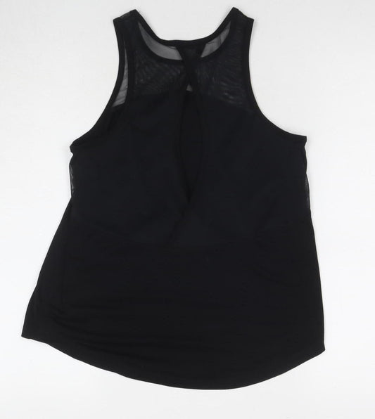 Crane Women's Black Athletic Mesh Tank Top Size S