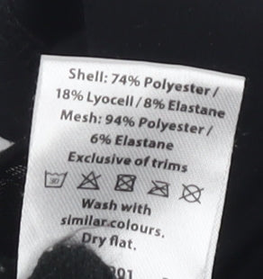 Crane Women's Black Athletic Mesh Tank Top Size S