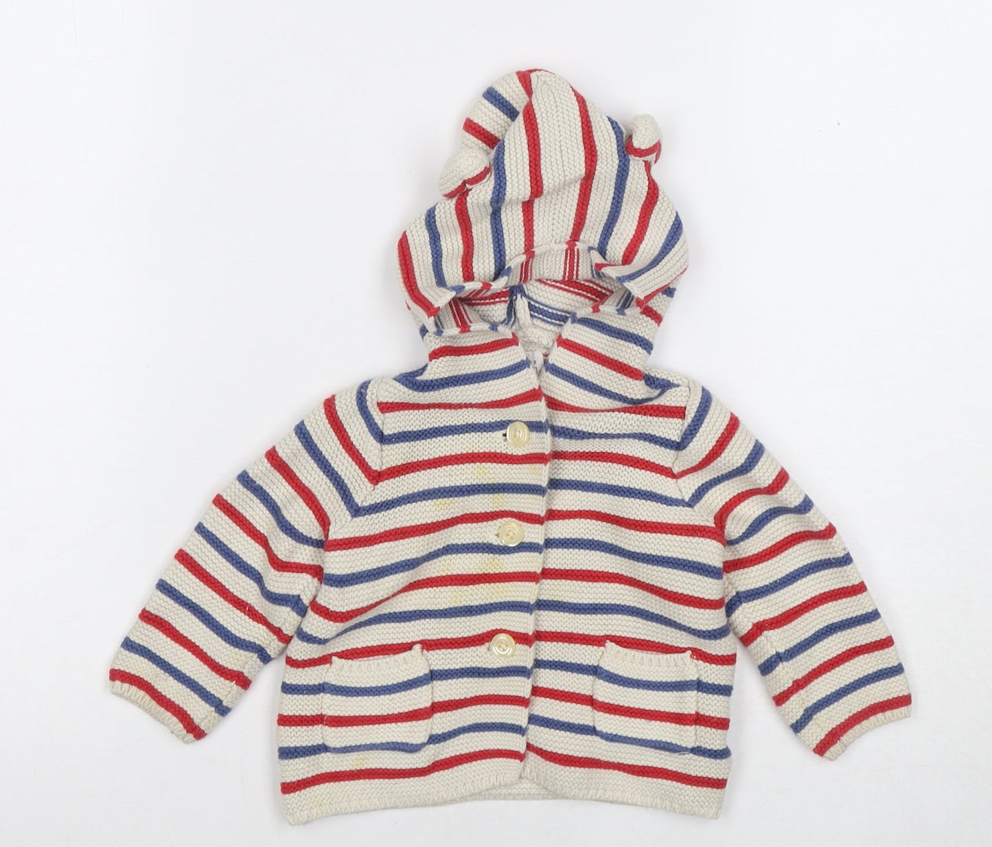 Carter's Unisex Striped Cardigan Jumper 9-12 Months