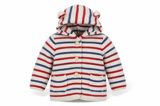 Carter's Unisex Striped Cardigan Jumper 9-12 Months