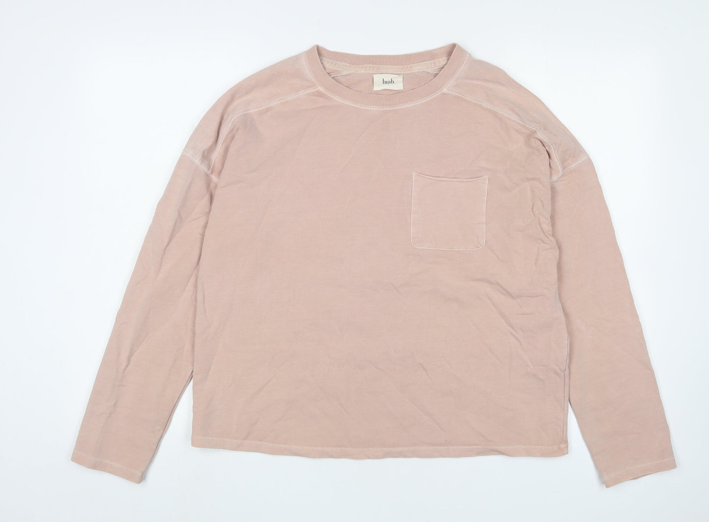 Womens UK Size S Hush Pink Pullover Sweatshirt