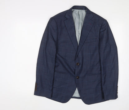 Benjamin Barker Men's Blue Slim Fit Blazer 44