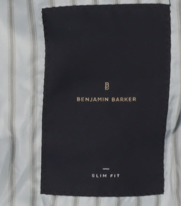 Benjamin Barker Men's Blue Slim Fit Blazer 44