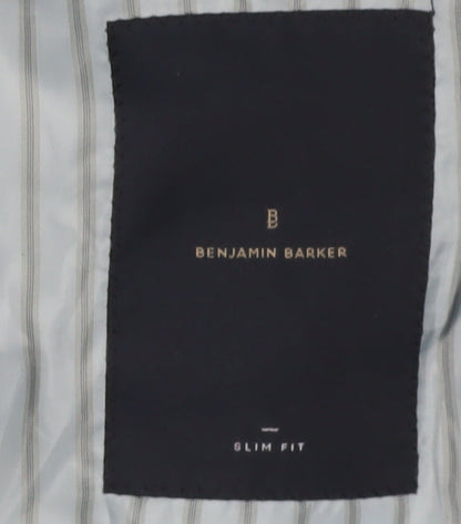 Benjamin Barker Men's Blue Slim Fit Blazer 44