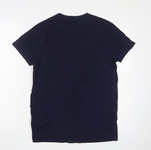 Mens UK Size S Hollister Blue  T-Shirt