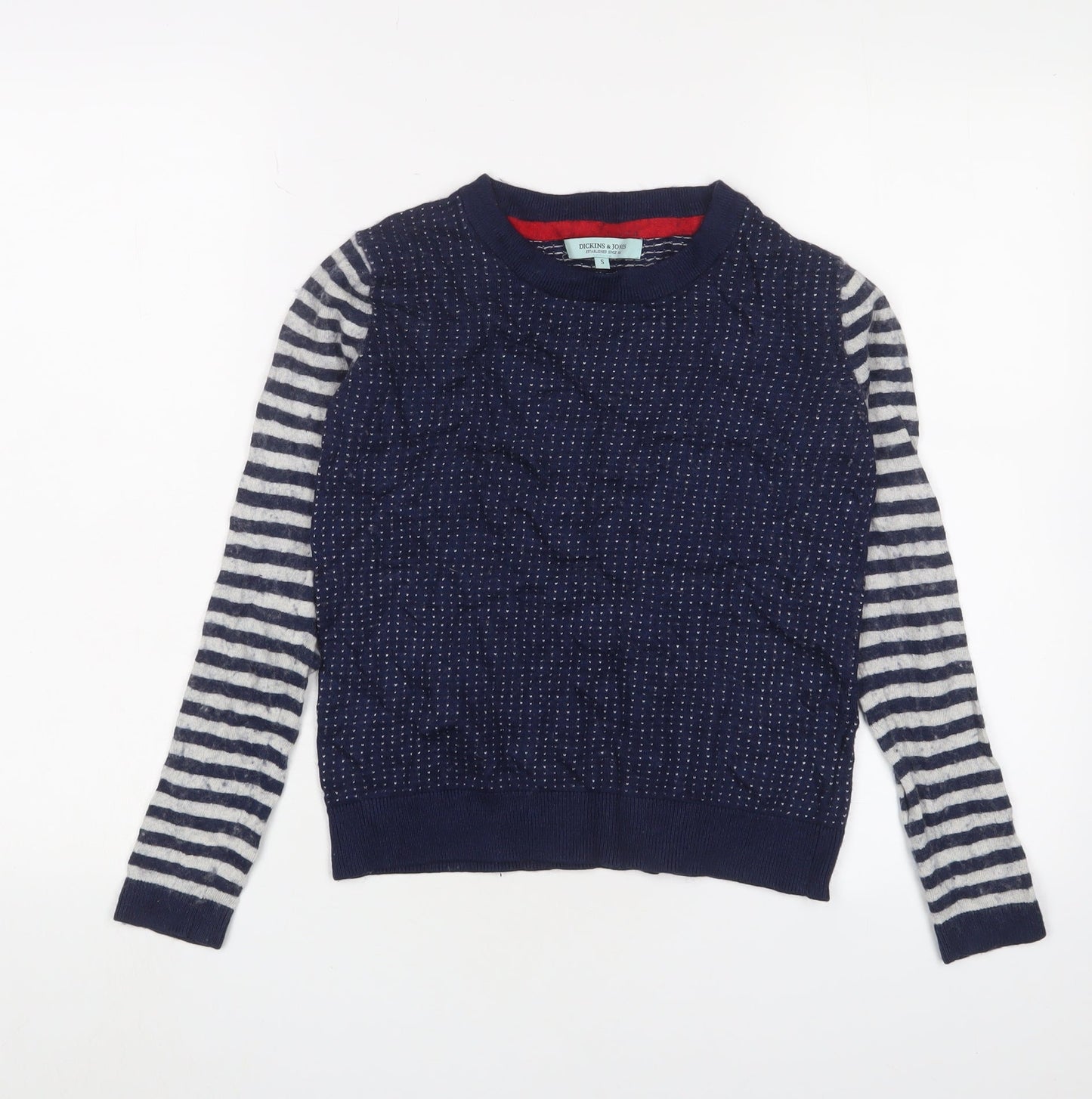 Womens UK Size S Dickins & Jones Blue Jumper Jumper