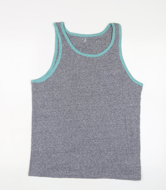 Unisex Adults UK Size M Gap Grey Basic Tank