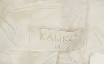 Kaliko Women's Ivory Embroidered Blazer Size 14